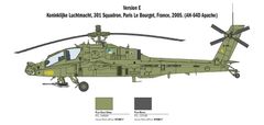 Italeri AH-64D Longbow Apache, Model Kit vrtulník 2748, 1/48