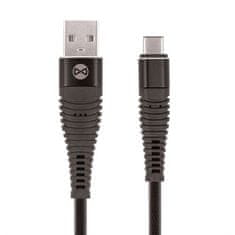 Forever USB kabel USB/ USB-C, 1m - černý