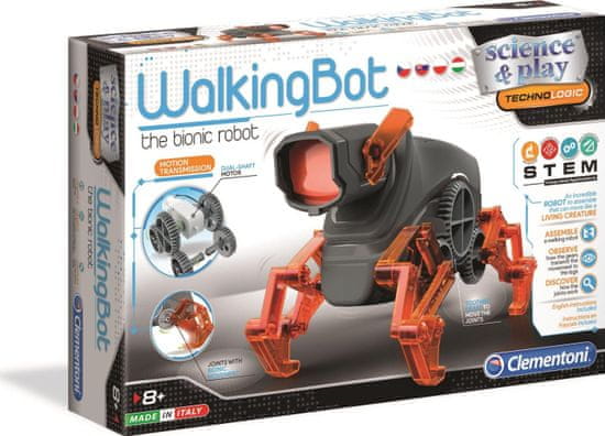 Clementoni Science&Play TechnoLogic WalkingBot - bionický robot