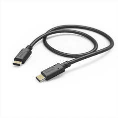 Hama kabel USB-C 2.0 typ C vidlice - C vidlice, 1,5 m, černá