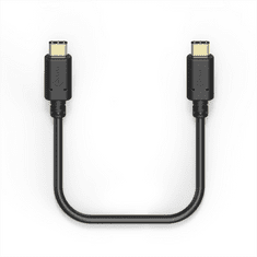 Hama kabel USB-C 2.0 typ C vidlice - C vidlice, 1,5 m, černá