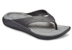 Crocs LiteRide Flip-Flops Unisex, 39-40 EU, M7W9, Žabky, Pantofle, Sandály, Black/Slate Grey, Černá, 205182-0DD