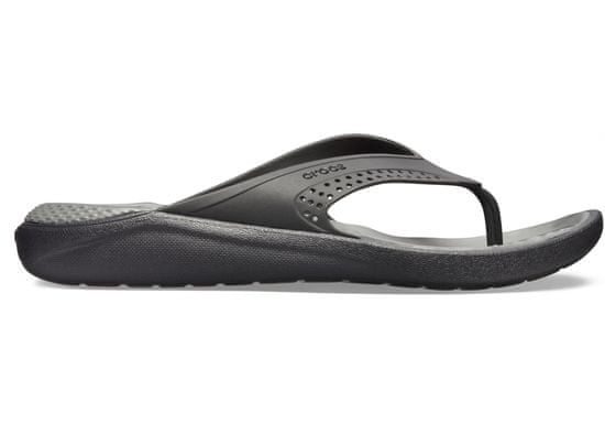 Crocs LiteRide Flip-Flops Unisex, 37-38 EU, M5W7, Žabky, Pantofle, Sandály, Black/Slate Grey, Černá, 205182-0DD