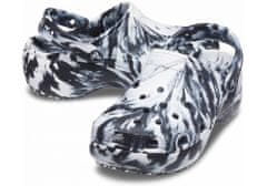 Crocs Classic Platform Marbled Clogs pro ženy, 41-42 EU, W10, Pantofle, Dřeváky, Black/White, Černá, 207176-066