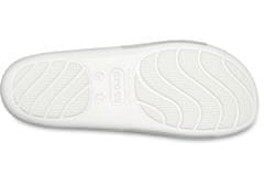 Crocs Splash Glossy Slides pro ženy, 41-42 EU, W10, Pantofle, Sandály, White, Bílá, 208538-100