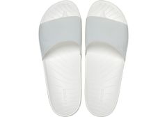 Crocs Splash Glossy Slides pro ženy, 39-40 EU, W9, Pantofle, Sandály, White, Bílá, 208538-100