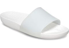 Crocs Splash Glossy Slides pro ženy, 39-40 EU, W9, Pantofle, Sandály, White, Bílá, 208538-100