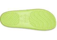 Crocs Splash Glossy Slides pro ženy, 36-37 EU, W6, Pantofle, Sandály, Limeade, Zelená, 208538-3UH