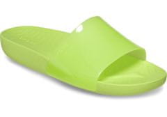 Crocs Splash Glossy Slides pro ženy, 38-39 EU, W8, Pantofle, Sandály, Limeade, Zelená, 208538-3UH