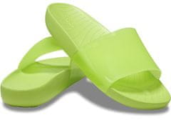 Crocs Splash Glossy Slides pro ženy, 36-37 EU, W6, Pantofle, Sandály, Limeade, Zelená, 208538-3UH
