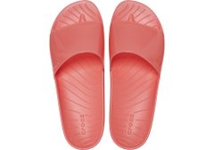 Crocs Splash Glossy Slides pro ženy, 41-42 EU, W10, Pantofle, Sandály, Neon Watermelon, Červená, 208538-6VT