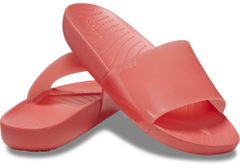 Crocs Splash Glossy Slides pro ženy, 41-42 EU, W10, Pantofle, Sandály, Neon Watermelon, Červená, 208538-6VT