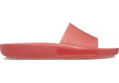 Crocs Splash Glossy Slides pro ženy, 36-37 EU, W6, Pantofle, Sandály, Neon Watermelon, Červená, 208538-6VT