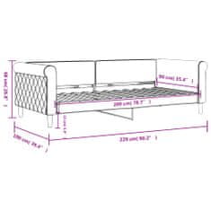 Greatstore Válenda žlutá 90 x 200 cm samet