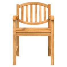 Vidaxl Zahradní židle 4 ks 58 x 59 x 88 cm masivní teakové dřevo