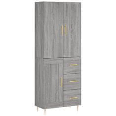 Vidaxl Skříň highboard šedá sonoma 69,5 x 34 x 180 cm kompozitní dřevo