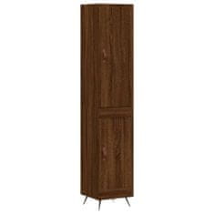 Vidaxl Skříň highboard hnědý dub 34,5 x 34 x 180 cm kompozitní dřevo