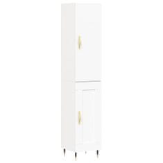 Vidaxl Skříň highboard bílá 34,5 x 34 x 180 cm kompozitní dřevo