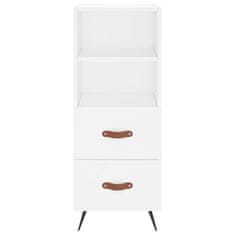 Greatstore Skříň highboard bílá 34,5 x 34 x 180 cm kompozitní dřevo