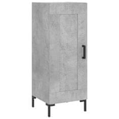 Greatstore Skříň highboard betonově šedá 34,5x34x180 cm kompozitní dřevo