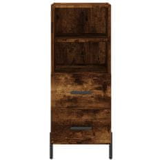 Greatstore Skříň highboard kouřový dub 34,5 x 34 x 180 cm kompozitní dřevo