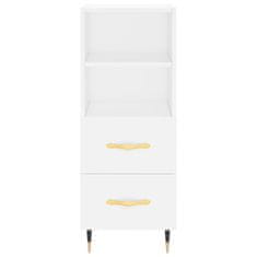 Vidaxl Skříň highboard bílá 34,5 x 34 x 180 cm kompozitní dřevo