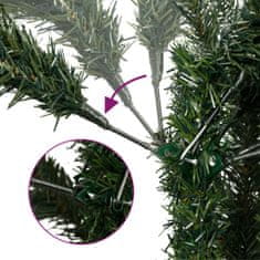 Greatstore Umělý sklápěcí vánoční stromek s šiškami a bobulemi 120 cm