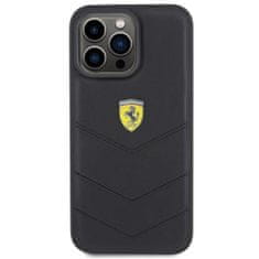 Ferrari hard silikonové pouzdro iPhone 15 PRO MAX 6.7" black Quilted Metal Logo