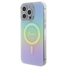 Guess hard silikonový obal iPhone 15 PRO 6.1" turquoise IML Iridescent MagSafe