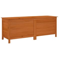 Greatstore Zahradní úložný box hnědý 150x50x56,5 cm masivní jedlové dřevo