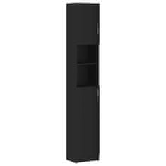 Vidaxl Koupelnová skříňka černá 32 x 25,5 x 190 cm kompozitní dřevo
