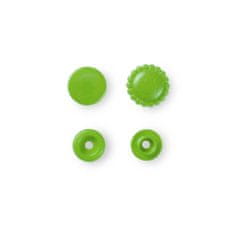 PRYM Plastové patentky "Color Snaps" kytičky, 13,6 mm, 21 ks, jablkově zelené