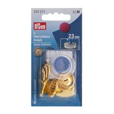 PRYM Potahovací knoflíky + narážeč, 23 mm, 4 ks, zlaté barvy