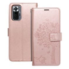 FORCELL Pouzdro flipové MEZZO Book XIAOMI Redmi NOTE 10 Pro tree , růžová gold 5903396114830