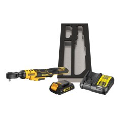 DeWalt DEWALT HŘECHOTKA 18V 3/8" 1x2,0Ah S VÝLISKEM