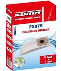 KOMA Sáčky do vysavače EX07S Electrolux Energica ES 17 textilní