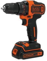 Makita BLACK + DECKER Šroubovák 18V BDCDD186B 40Nm 2x1,5A