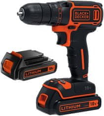 Makita BLACK + DECKER Šroubovák 18V BDCDC18KB 2x1,5Ah