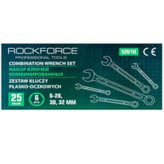 YATO ROCKFORCE KLÍČ OČKO-PLOCHÝ set 25el 6-32mm