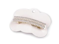 Kraftika 1ks perlová crystal francouzská spona do vlasů s perlami a