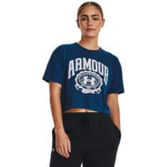 Under Armour Dámské tričko Under Armour Collegiate Crest Crop SS XL