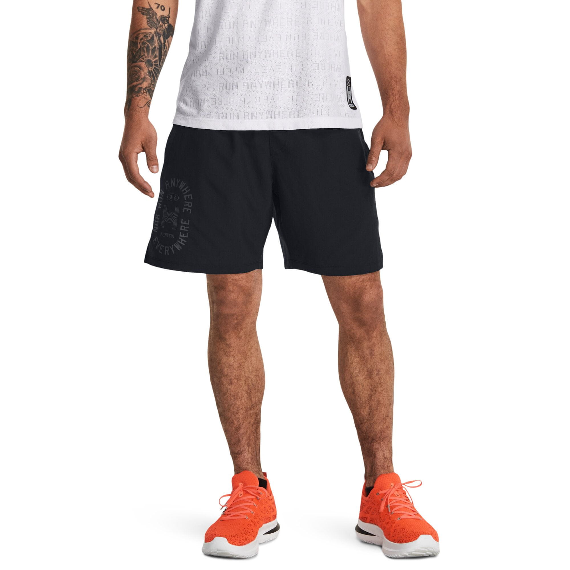  RUN ANYWHERE SHORT, blue - men's running shorts - UNDER  ARMOUR - 49.85 € - outdoorové oblečení a vybavení shop