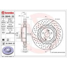 Brembo Brzdové kotouče Mercedes C-CLASS kupé (C205) AMGC63, AMGC63S - BREMBO