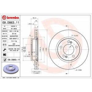 Brembo Brzdové kotouče Ssangyong MUSSO (QK) 2.2e - BREMBO