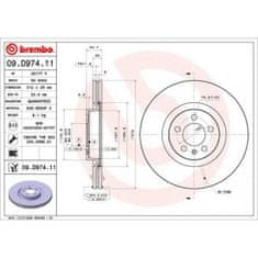 Brembo Brzdové kotouče Audi A1 Sportback (GBA) 40TFSI - BREMBO