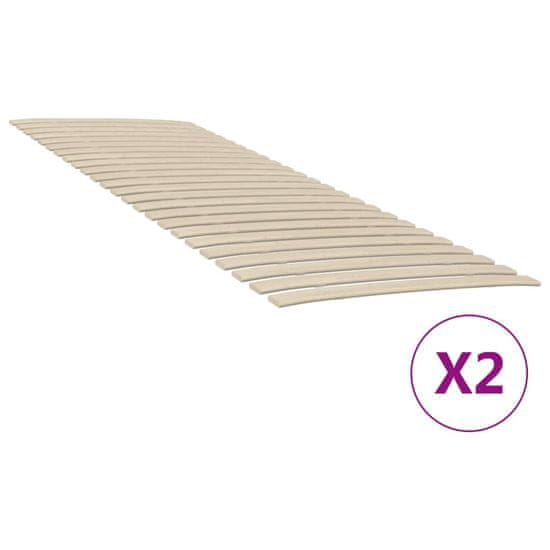 Vidaxl vidaXL Rám postele 48 lamel 2 ks 70x200 cm