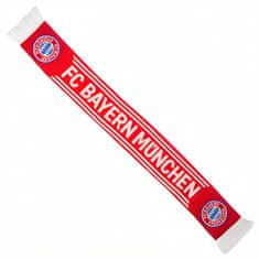 FotbalFans Šála FC Bayern Mnichov, červeno-bílá, znak klubu, třásně, 130x17cm