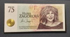 INTEREST Pamětní list v podobě bankovky Hana Zagorová - Série N0603