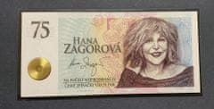 INTEREST Pamětní list v podobě bankovky Hana Zagorová - Série K0603.