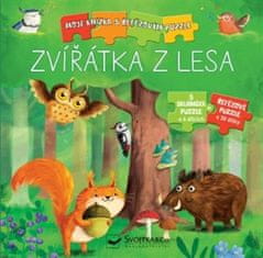 Svojtka Zvířátka z lesa - Moje knížka s řetězovým puzzle